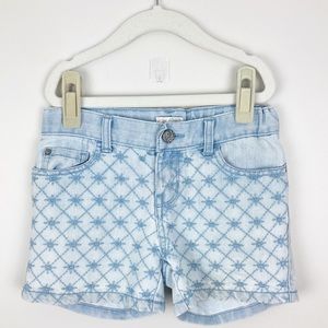 The Children’s Place - 8 Girls Light Blue Embroidered Jeans Shorts
